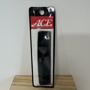 Vintage ACE Pocket Comb 5" Black 61636 USA New And Sealed 2002